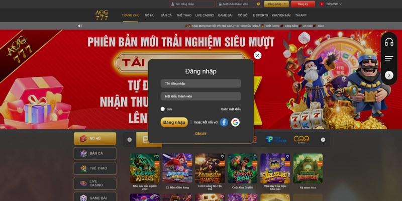Đăng nhập Aog777 mở ra thế giới giải trí
